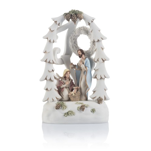 Święta Rodzina w ozdobnej oprawie Bianco 14 cm - widok główny