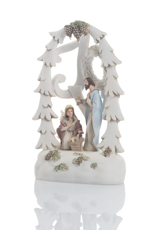 Święta Rodzina w ozdobnej oprawie Bianco 14 cm - ujęcie 3