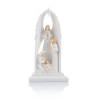 Anioł ze Świętą Rodziną Bianco 15 cm - podświetlany - widok główny