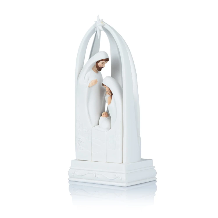 Święta Rodzina Bianco LED 22 cm - zestaw 4 elementów - ujęcie 4