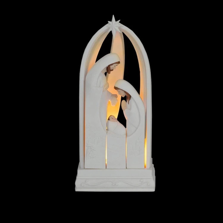 Święta Rodzina Bianco LED 22 cm - zestaw 4 elementów - ujęcie 8