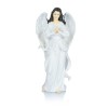 Anioł z gwiazdą Bianco 22 cm - biała figura z żywicy - widok główny