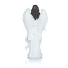 Anioł z gwiazdą Bianco 22 cm - biała figura z żywicy - ujęcie 3