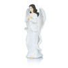 Anioł z gwiazdą Bianco 22 cm - biała figura z żywicy - ujęcie 4