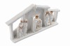 Biała stajenka Bianco 13 cm - szopka podświetlana - ujęcie 3