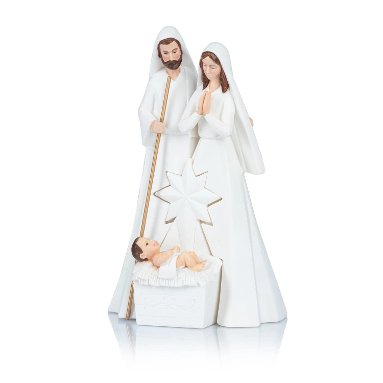 Święta Rodzina Bianco 18,5 cm - podświetlane figury - ujęcie 4