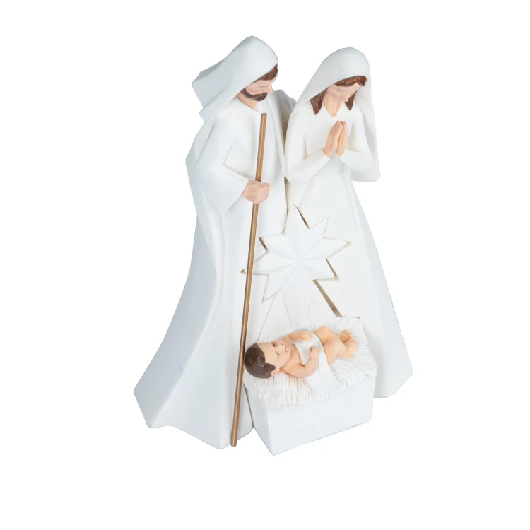 Święta Rodzina Bianco 18,5 cm - podświetlane figury - ujęcie 6