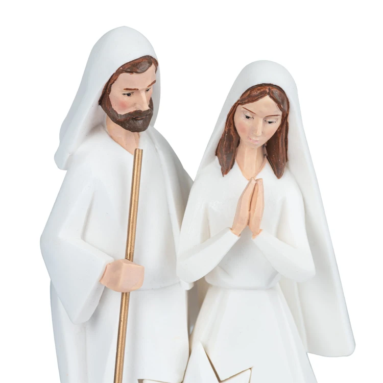 Święta Rodzina Bianco 18,5 cm - podświetlane figury - ujęcie 7