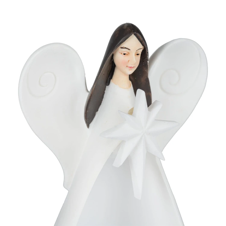 Anioł ze Świętą Rodziną Bianco LOVE 20,5 cm - ujęcie 7