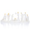 Szopka Bianco 32 x 11 cm - biała i podświetlana - ujęcie 2