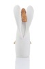 Anioł ze Świętą Rodziną Bianco 18 cm - mała stajenka - ujęcie 5