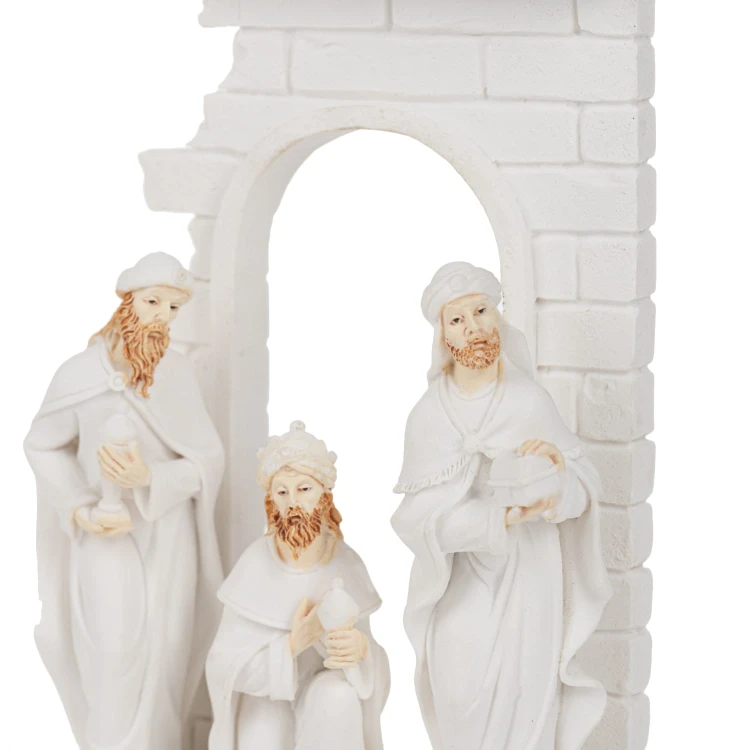 Szopka Bianco w trzech arkadach - podświetlana, 25 cm - ujęcie 3