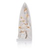 Szopka Bianco LED 18 cm - biała scena, złociste detale - ujęcie 3