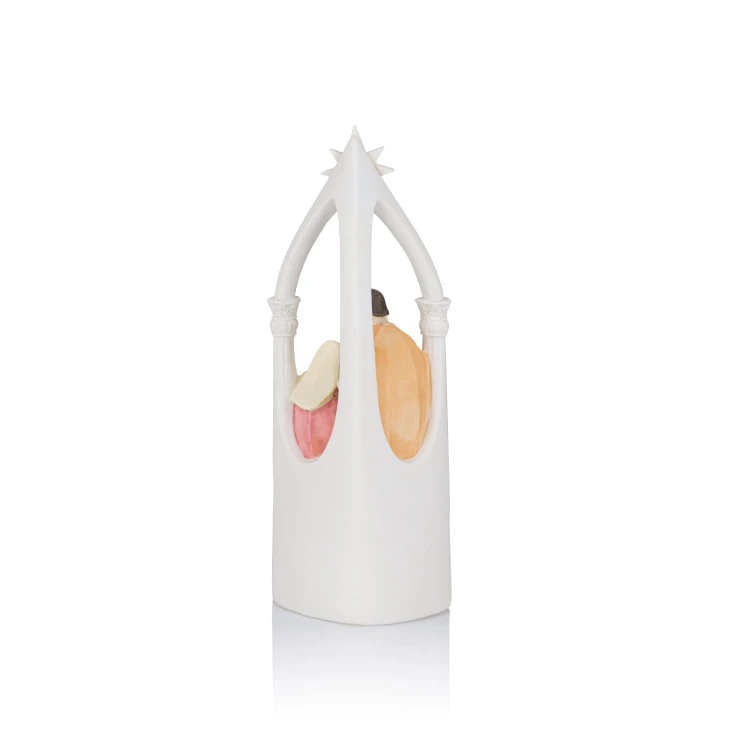 Święta Rodzina Bianco 14,5 cm - podświetlana figurka - ujęcie 2