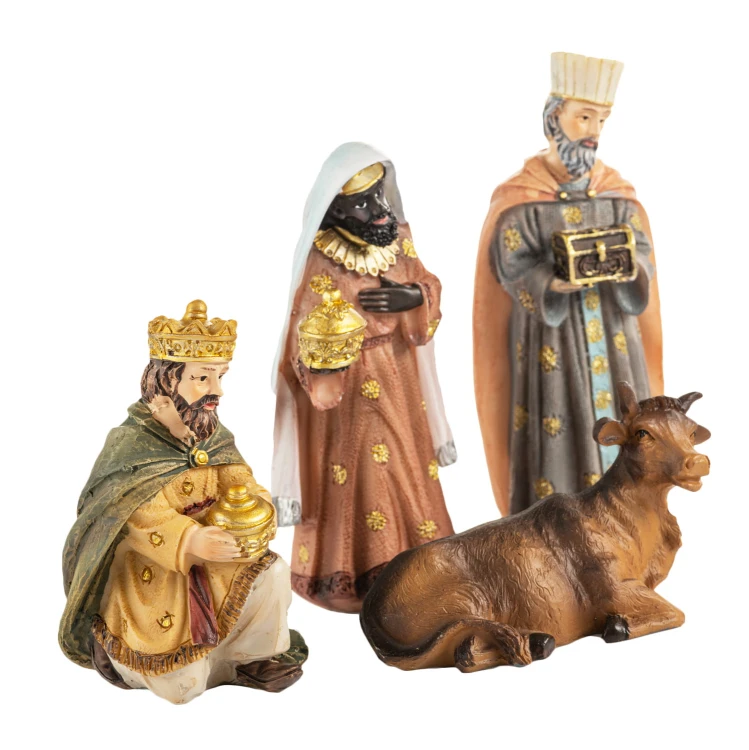 Figurki do szopki Classic 10,5 cm - kolorowy komplet - ujęcie 4