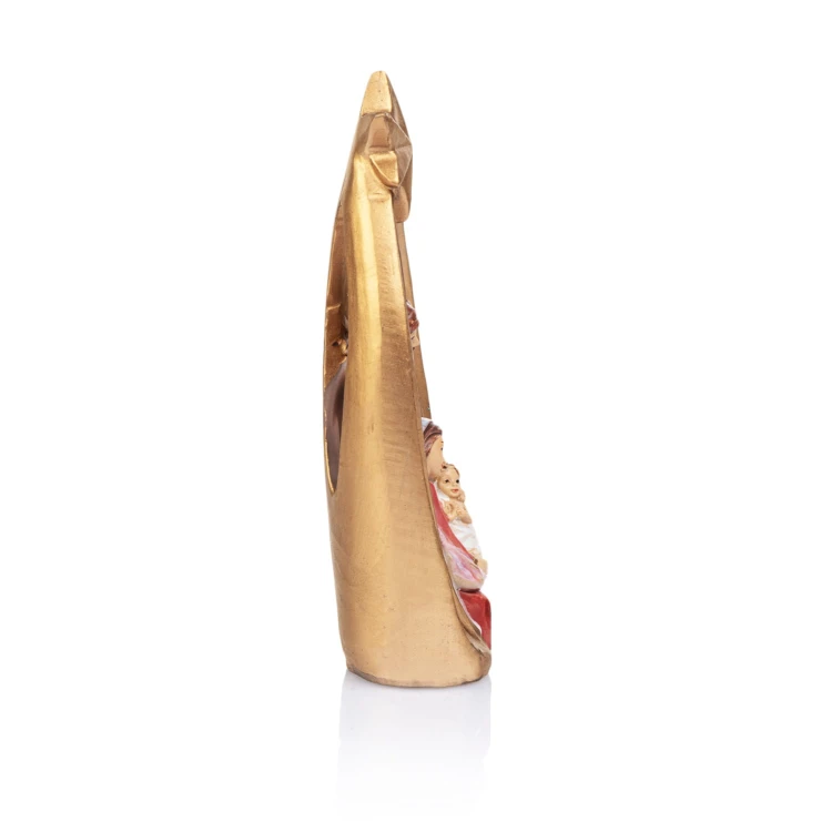 Figurka Świętej Rodziny w złocistym łuku Classic 11 cm - ujęcie 3