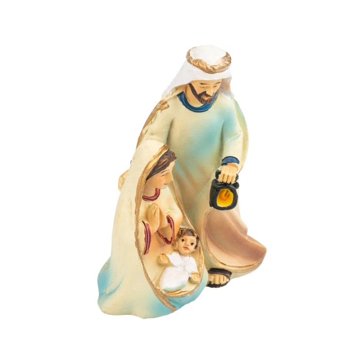 Miniaturowa Święta Rodzina Classic 6 cm - pastelowa figurka - ujęcie 4