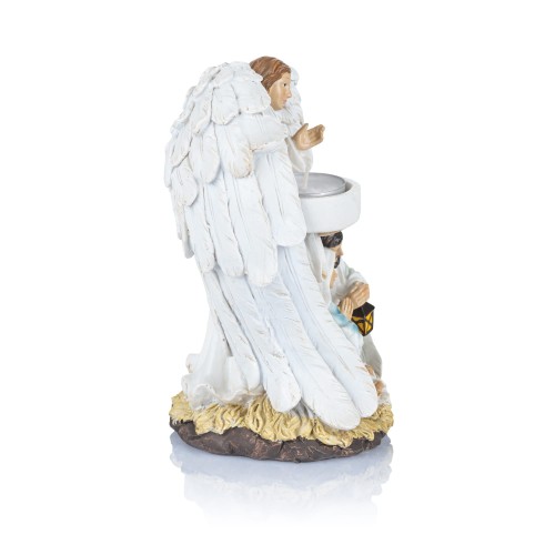 Świecznik ze Świętą Rodziną i aniołem Classic 18 cm - ujęcie 2