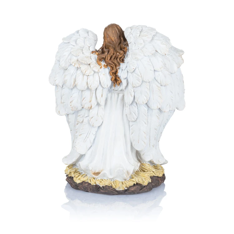 Świecznik ze Świętą Rodziną i aniołem Classic 18 cm - ujęcie 3