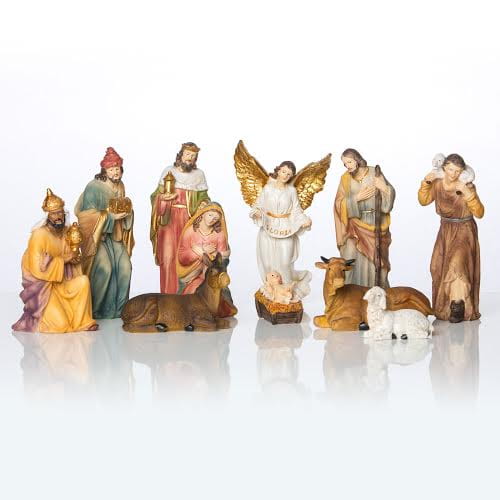 Kolorowe figurki do szopki Classic 15 cm - widok główny
