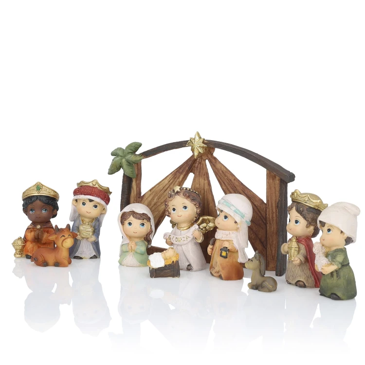 Szopka Classic Kids ze stajenką 12 cm - ujęcie 2