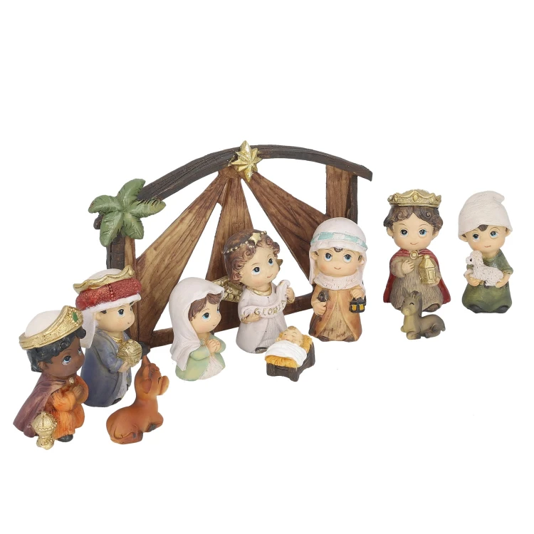 Szopka Classic Kids ze stajenką 12 cm - ujęcie 3