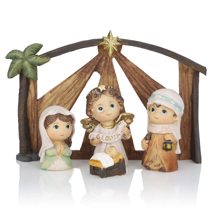 Szopka Classic Kids ze stajenką 12 cm - ujęcie 4