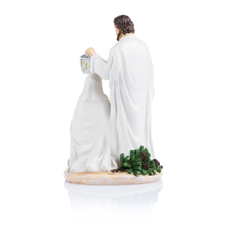 Biała Święta Rodzina z lampą Classic 16 cm - ujęcie 2