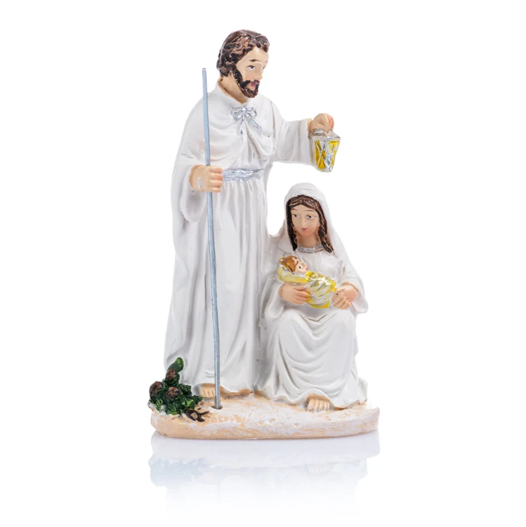 Biała figurka Świętej Rodziny Classic 7 cm - widok główny