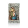Świecznik ze Świętą Rodziną Classic 12 cm - szary mur - widok główny