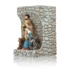 Świecznik ze Świętą Rodziną Classic 12 cm - szary mur - ujęcie 2