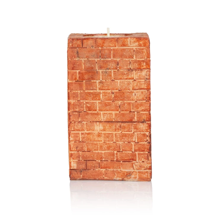 Świecznik ze Świętą Rodziną Classic 12 cm - ceglaste tło - ujęcie 3