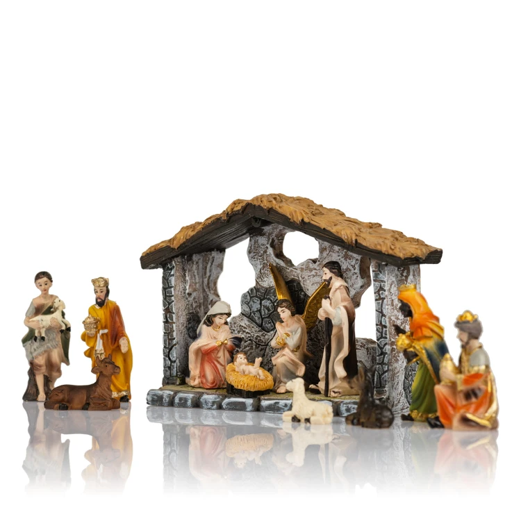 Szopka Classic ze stajenką 8,5 cm - 12 elementów - ujęcie 2