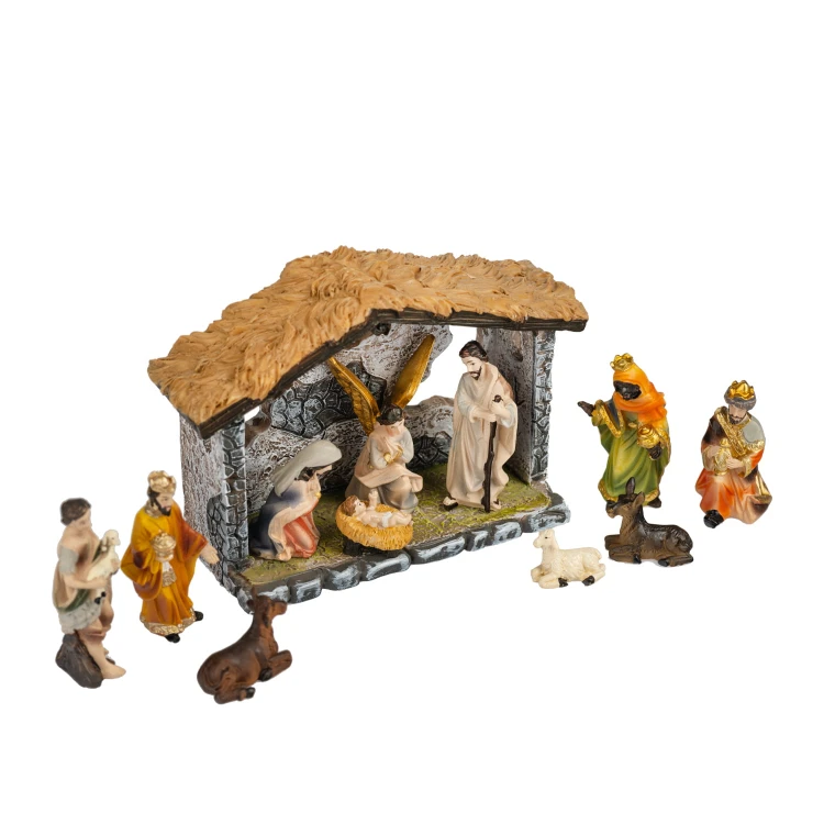 Szopka Classic ze stajenką 8,5 cm - 12 elementów - ujęcie 3