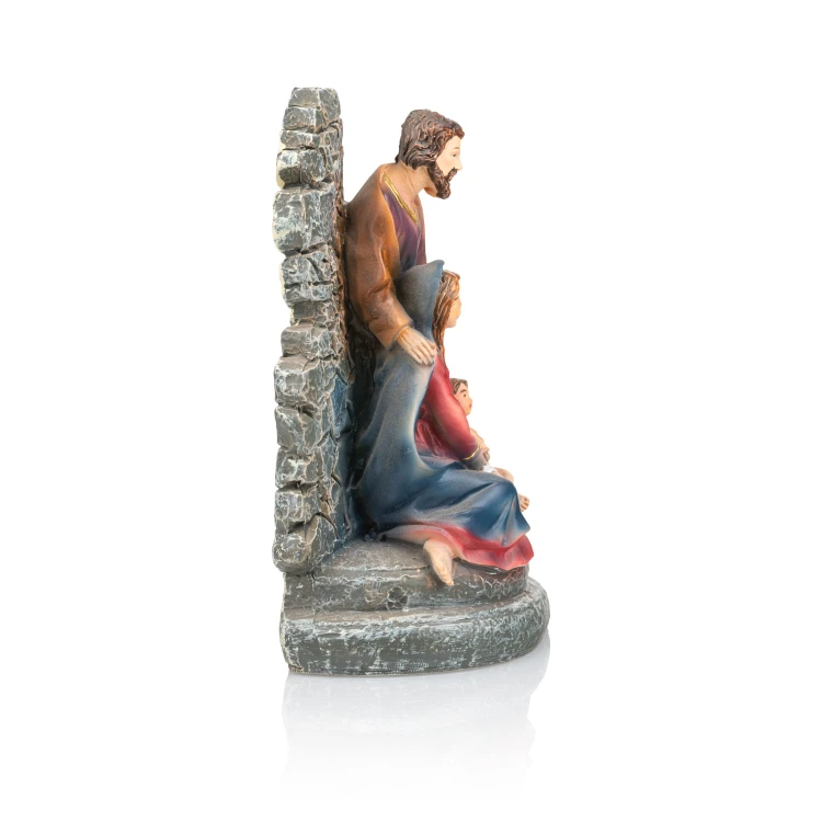 Święta Rodzina na tle szarego muru Classic 12 cm - ujęcie 2