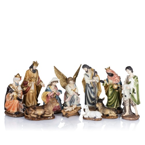 Zestaw figurek do szopki Classic - kompozycja 31 x 12 cm - widok główny