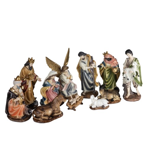 Zestaw figurek do szopki Classic - kompozycja 31 x 12 cm - ujęcie 2