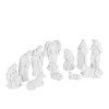 Białe figurki do szopki Classic 20 cm - komplet - ujęcie 2