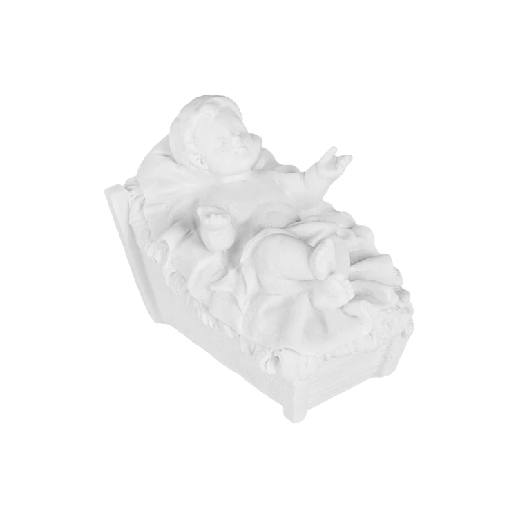 Białe figurki do szopki Classic 20 cm - komplet - ujęcie 6