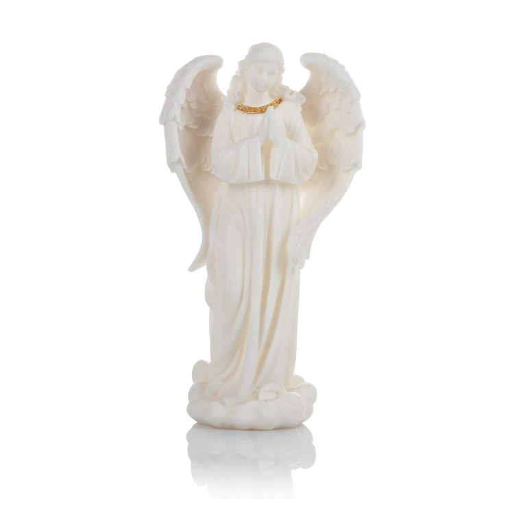 Biało-złocista szopka Classic 30 cm - zestaw figur - ujęcie 2