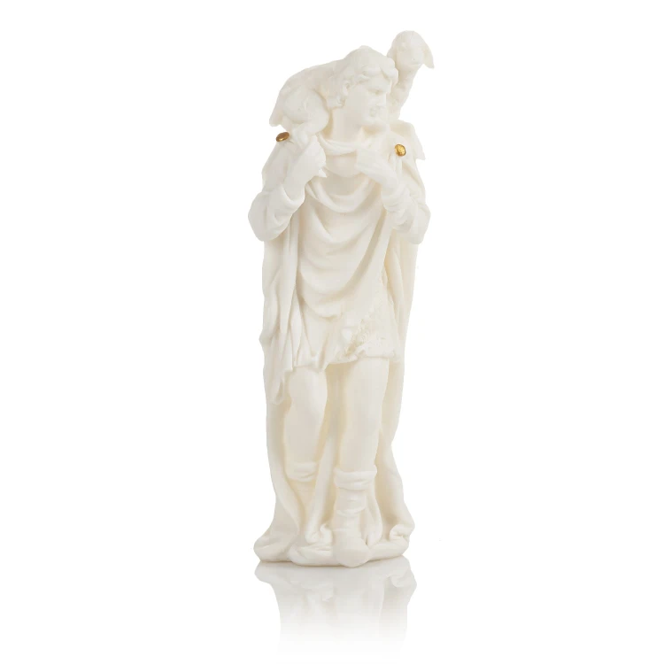 Biało-złocista szopka Classic 30 cm - zestaw figur - ujęcie 6