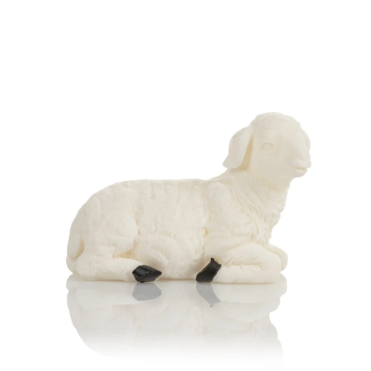 Biało-złocista szopka Classic 30 cm - zestaw figur - ujęcie 11