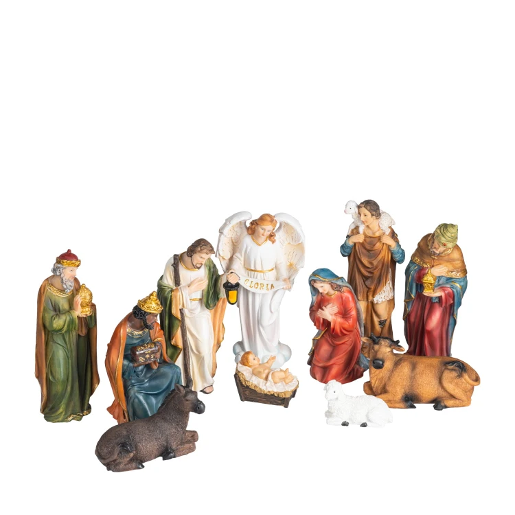 Szopka bożonarodzeniowa Classic 19,5 cm - 11 elementów - ujęcie 3