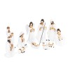 Biało-złociste figurki do szopki Classic 16,5 cm - ujęcie 3