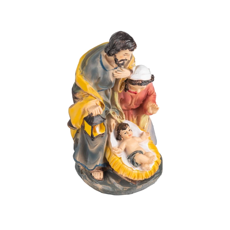 Święta Rodzina przy żłóbku Classic 13,5 cm - z lampą - ujęcie 6