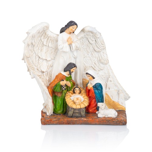 Święta Rodzina pod białymi skrzydłami Classic 18 cm - widok główny