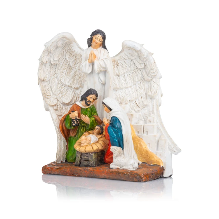Święta Rodzina pod białymi skrzydłami Classic 18 cm - ujęcie 3