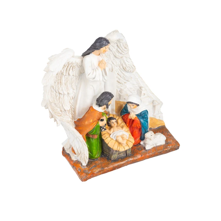 Święta Rodzina pod białymi skrzydłami Classic 18 cm - ujęcie 6