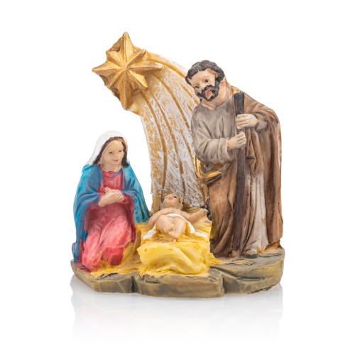 Miniaturowa Święta Rodzina pod gwiazdą Classic 5 cm - widok główny