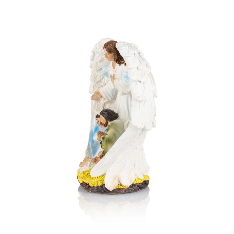 Święta Rodzina w skrzydłach anioła Classic 13 cm - ujęcie 3